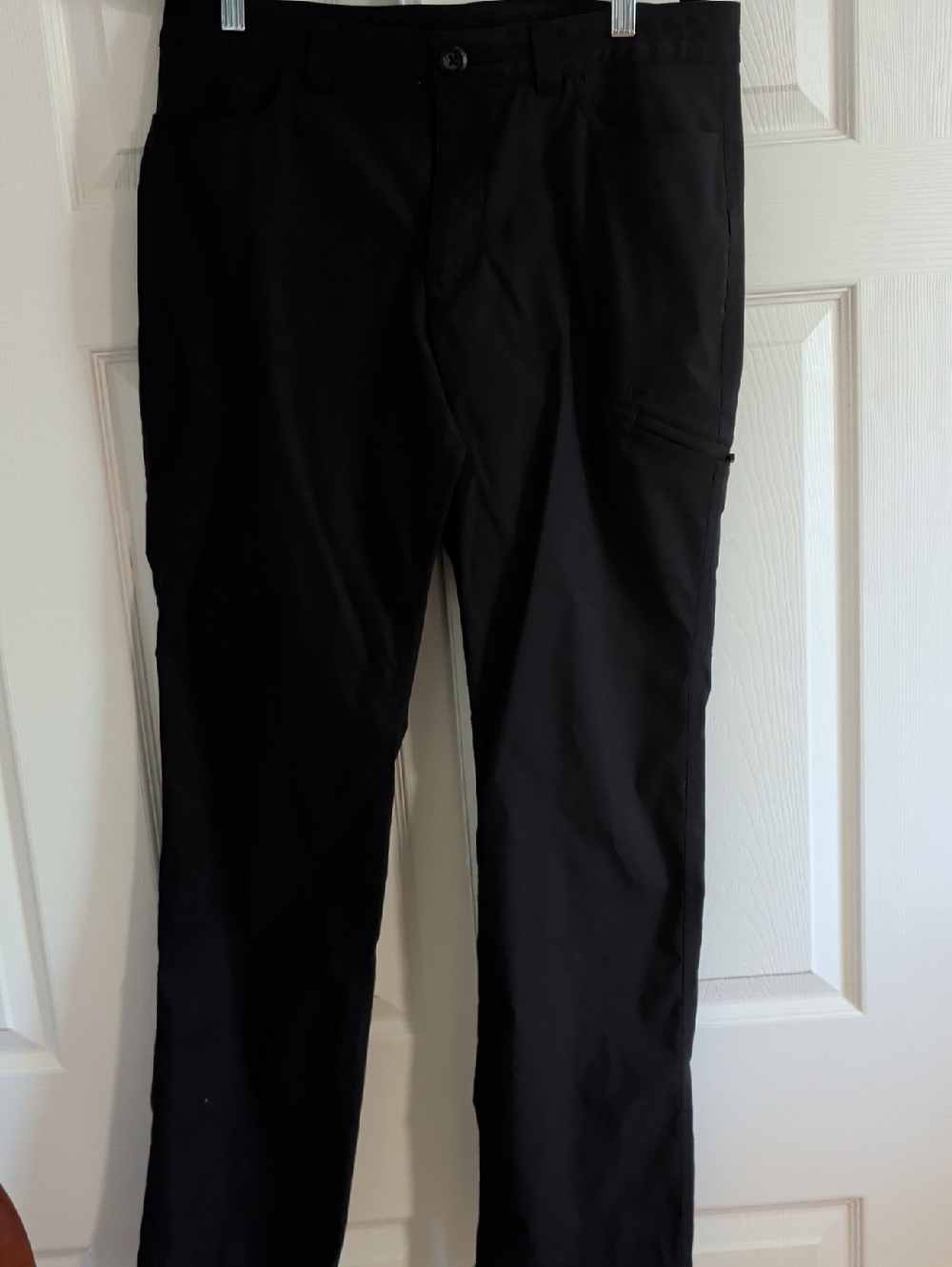 Eddie Bauer Black Straight-Leg Utility Pants